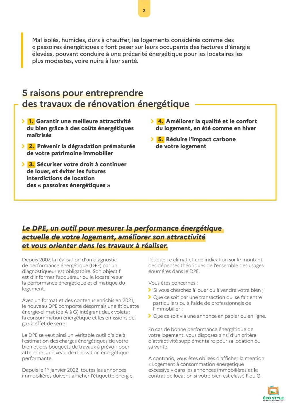 rénovation énergétique d'un logement